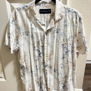 Abercrombie Men's Floral Summer Camp Shirt, Small
